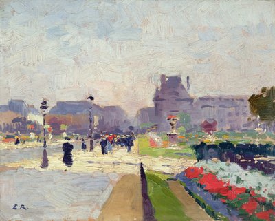 Avenue Paul Deroulede, Tuileries, Paris by Jules Ernest Renoux